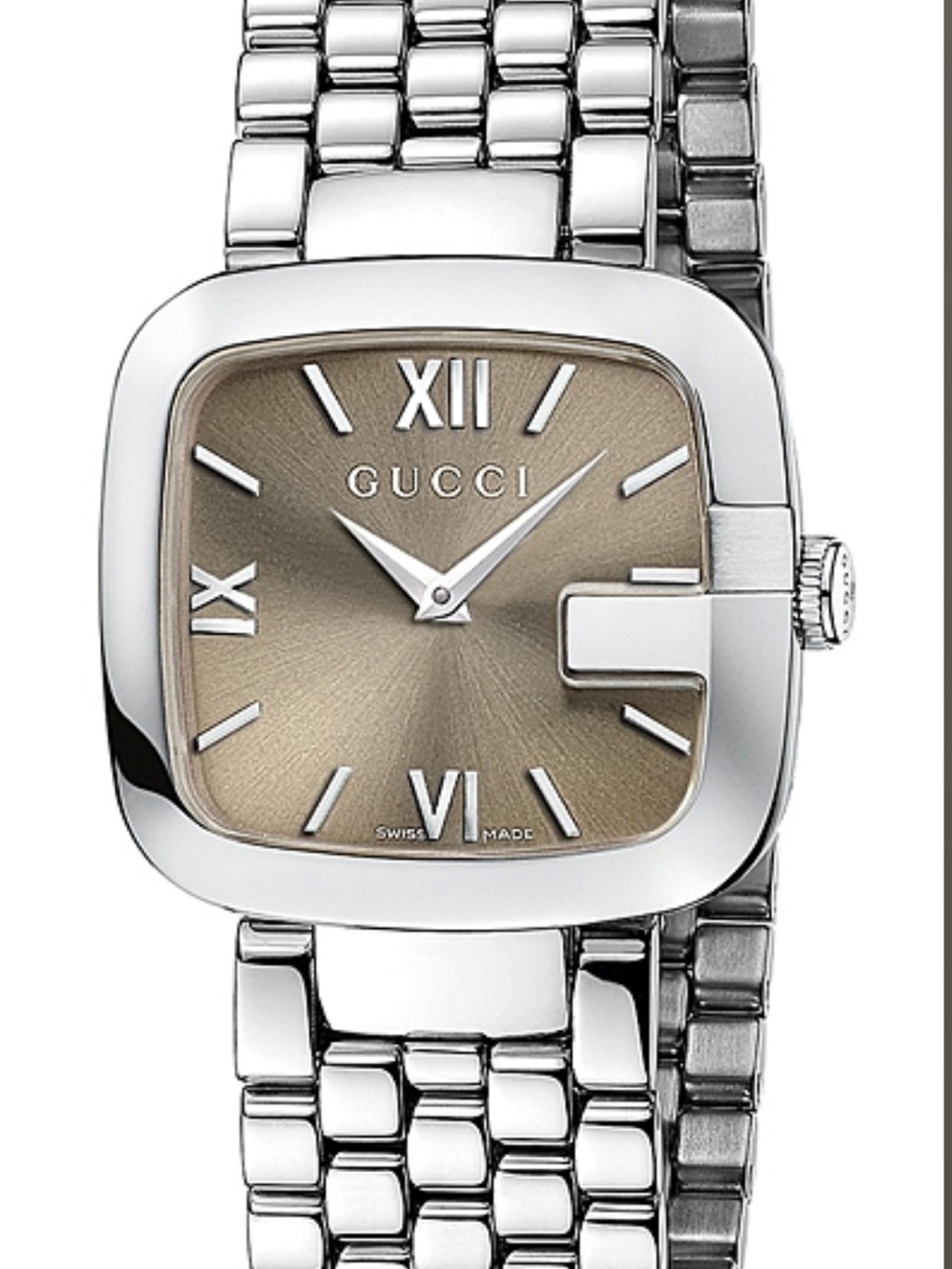 Gucci G-Gucci Steel Brown Dial Womens Watch YA125410